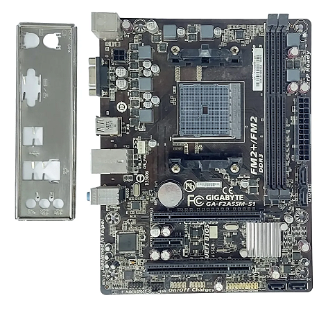 Placa Mãe AMD Gigabyte GA-F2A55M-S1 FM2+/FM2 DDR3 - Usada