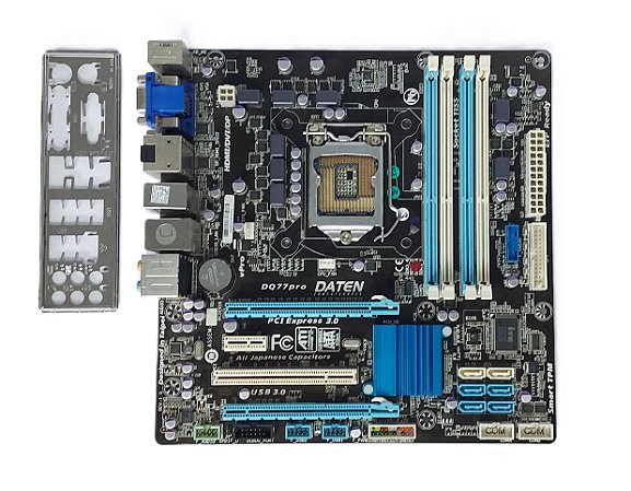Placa Mãe 1155 Daten DQ77pro DDR3 com espelho