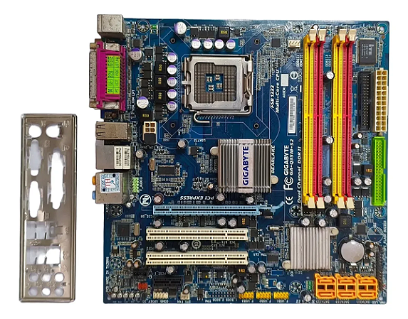 Placa Mãe Gigabyte GA-Q35M-S2 DDR2 LGA 775 com Espelho