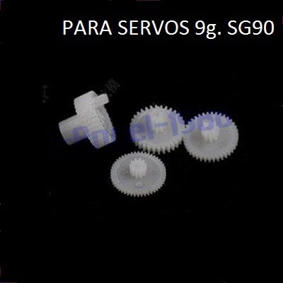 Jogo de engrenagens para microservos 9g Tower Pro