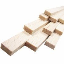 Longarina balsa retangular 3,0 x 10 x 1000mm