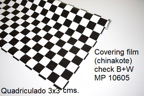 Chinakote quadriculado 3x3 cms.