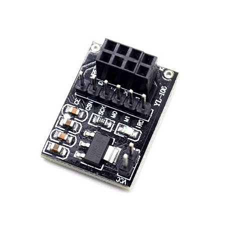 Placa adaptador de soquete para 8pin NRF24l01 sem fio transceiver módulo 51