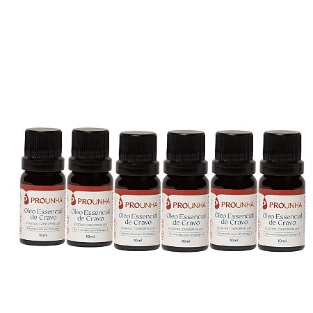 Kit Óleo de Cravo 10ml Pró Unha com 6 unidades