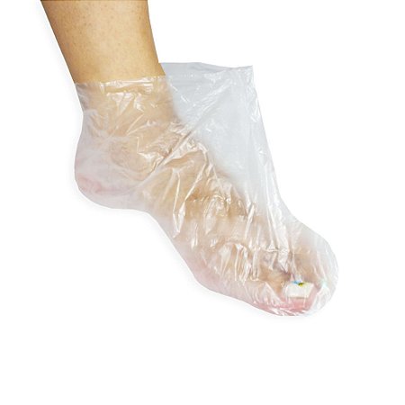 Protetor descartável plástico para os pés com 100 uni Santa Clara