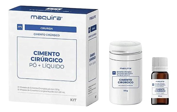 Kit Cimento Cirúrgico Maquira - Líquido 20ml + Pó 50grs