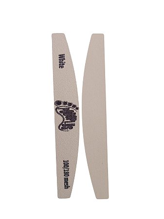 Lixa Boomerang Fina 2mm White c/ 1 unidade Gr 100/180 - Podoplus