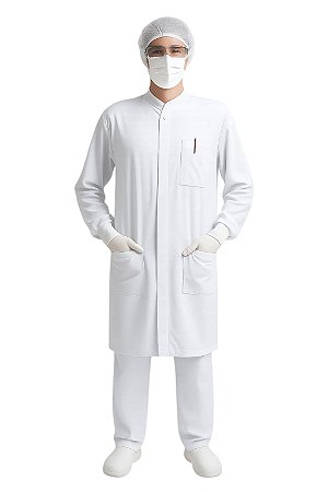 Sobretudo Masculino Gola Padre Fit-Stretch Podoplus Branco