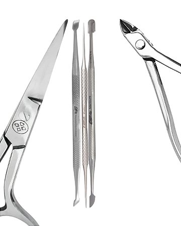 Kit  para Cutícula em Aço Inox