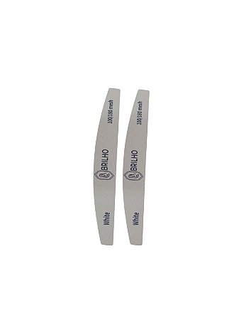 Lixa Boomerang Fina 2mm White c/ 1 unidade Gr 100/180 - Metalúrgica Brilho