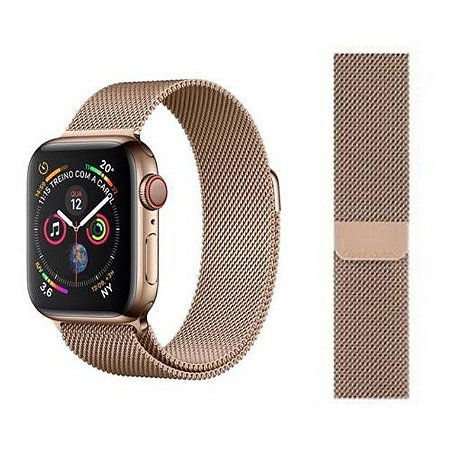 pulseira aço apple watch 44mm
