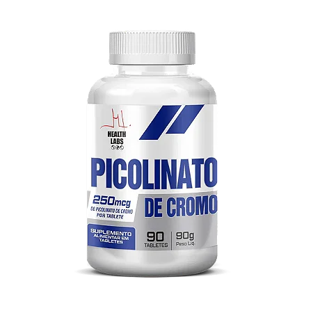 Picolinato de Cromo 90 Tabletes Health Labs