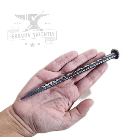 Prego Longo Forjado Artesanal 5 unid