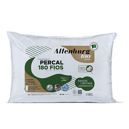 Travesseiro Percal 180 fios - Altemburg