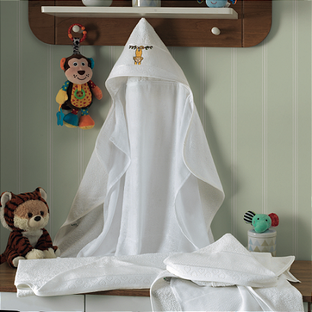 Toalha de Banho com Capuz Velour Baby Love