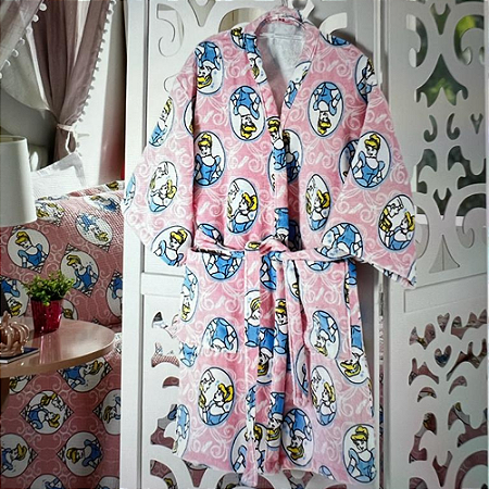 Roupão Infantil Cinderella