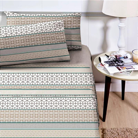 Jogo de Cama Queen 4 peças 180 Fios Supercal Brenno