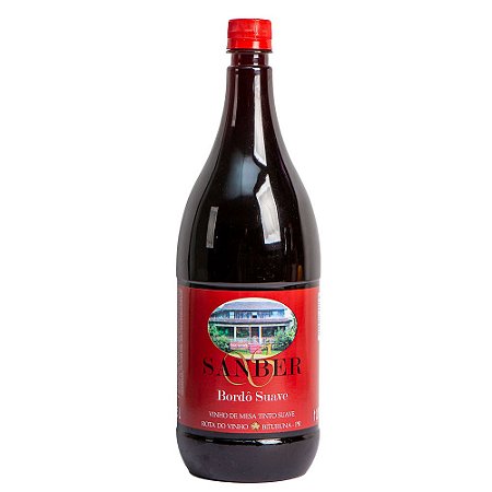 Vinho Bordô Suave Sanber 1,5L