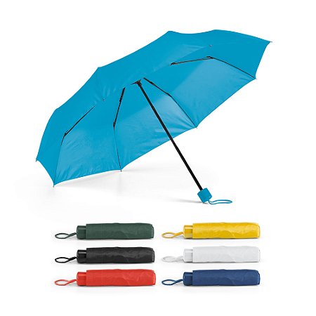 Guarda-chuva manual em poliéster 190T dobrável