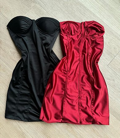 Dress Tubinho Acetinado Lea