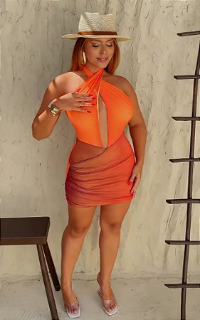 Vestido Noronha laranja 🍑🧡