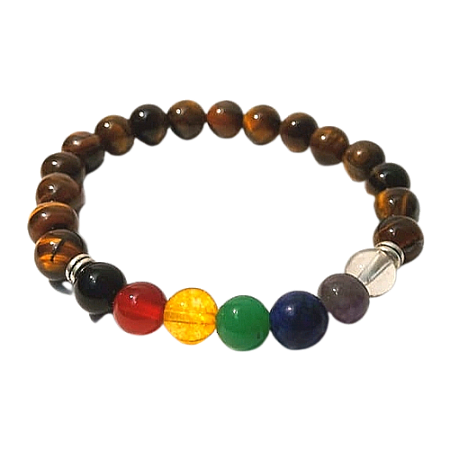 Pulseira 7 chakras Tiger