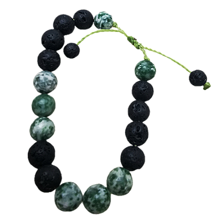 Pulseira ajustável esmeralda