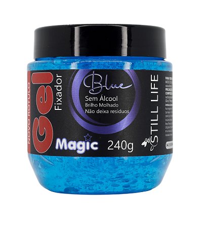 Gel Fixador Magic Gel Blue - azul 240 g