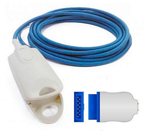 Sensor de Oximetria Adulto Compatível GE Dash 2500/3000