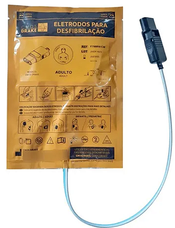 Eletrodo descartável CMOS DRAKE- pás de choque para DEA