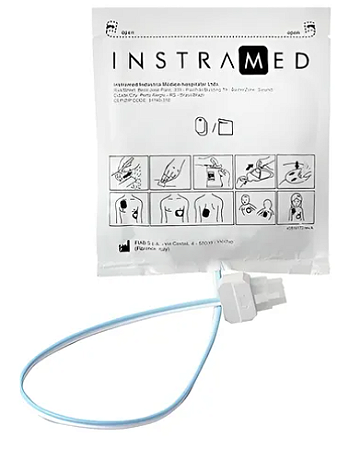 ELETRODO ADESIVO PARA DESFIBRILADOR / DEA  INSTRAMED adulto ou infantil