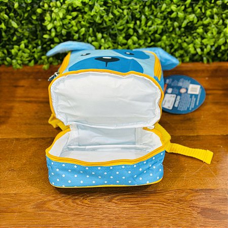 MOCHILA E LANCHEIRA TÉRMICA INFANTIL ESCOLAR CACHORRINHOS