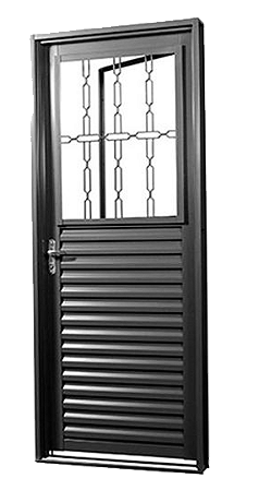 PORTA MISTA COM POSTIGO POP 80 CM E AÇO FERREIRA