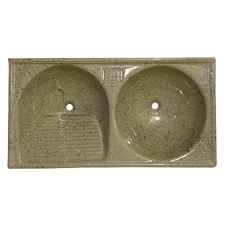 TANQUE SINTETICO DUPLO ELITE 100X52CM BEGE 34L BIOLAR