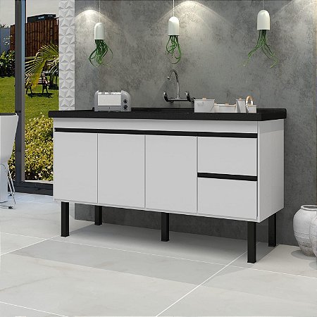GABINETE COLOR BRANCO 144CM MDF