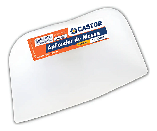 APLICADOR PLÁSTICO DE MASSA 07X13CM CASTOR 095