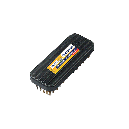 ESCOVA DE AÇO PLÁSTICO 137X52MM CASTOR 406