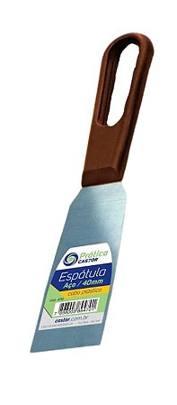 ESPÁTULA AÇO CABO PLÁSTICO VAZADO 40MM CASTOR 470