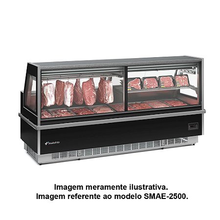 Mais Frio - Balcão para Açougue - Refrigeração estática (gravidade)  - 1.87 metros - SMAE-1875