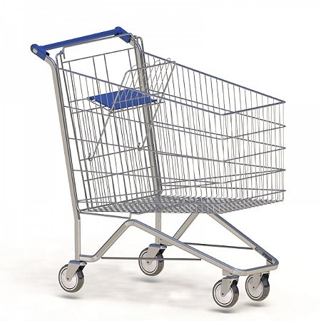 Carrinho 210 Litros com Chassi Tubular Tampa Cadeirinha