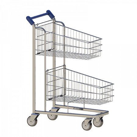 Carrinho Duplo Cesto 70 Litros