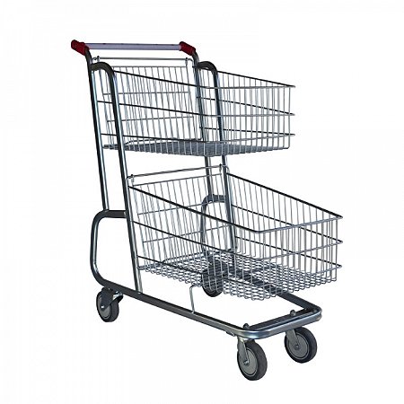 Carrinho Duplo Cesto 120 Litros