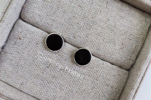 BRINCO PINO ÁGATA NEGRA