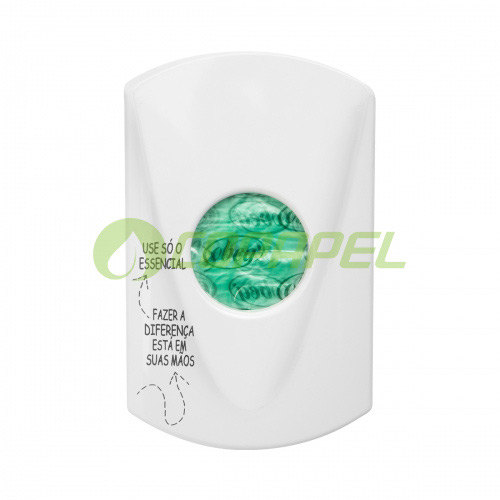 Dispenser Plástico Branco p/ Saco Absorvente Essenz EEDLB206