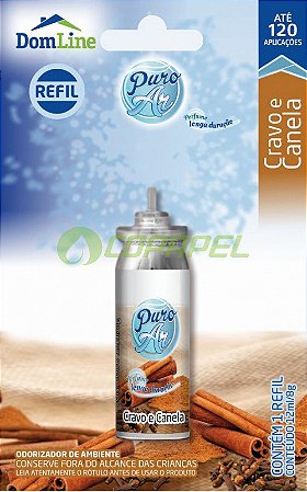 Odorização Puro Ar Refil Odorizador de ambientes Cravo Canela 12ml