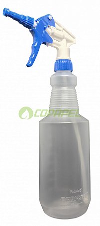 Frasco Pulverizador Plástico Transparente c/ gatilho espuma  p/ produtos químicos 500ml ref. 380172