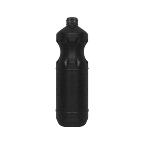 Frasco Plástico PE Preto s/ tampa rosca 28mm p/ aplicação de produtos 1L ref.358