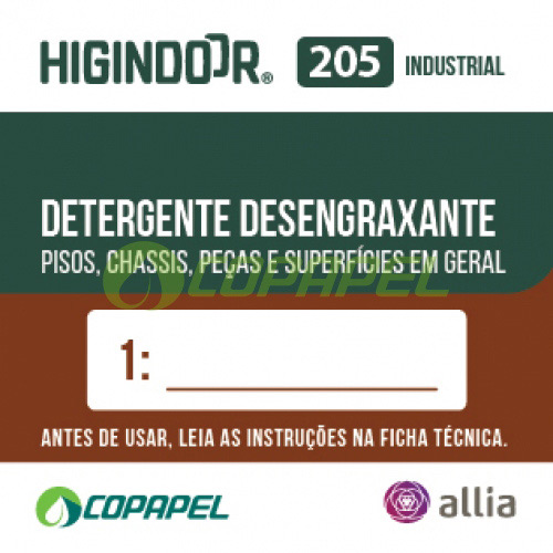 Adesivo Higindoor 205 p/ diluidor 04cm x 04cm