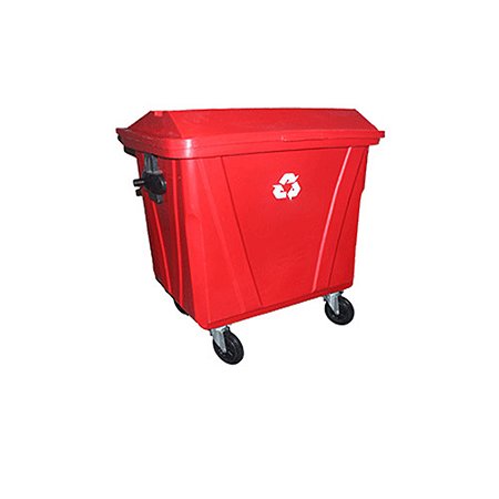 Contentor 700L Vermelho c/ 4 rodas 129cm x 87cm x 138cm Belosch ref. CON-700VM