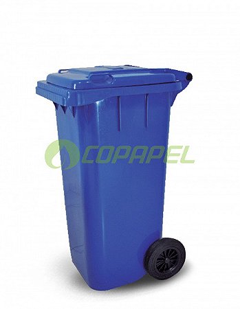 Contentor 240L Azul c/ rodas modelo europeu 105cm x 59cm x 74cm Bralimpia ref. C24PAZ